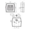 FEU LED FRISTOM FT-122 (Connectique Ronde 4)